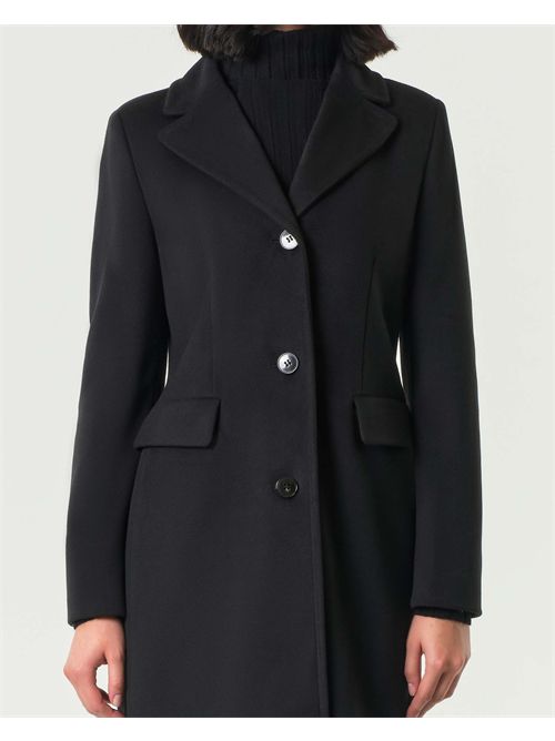 Cappotto Acerbi nero in jersey panno soft EMME MARELLA | ACERBI702/007
